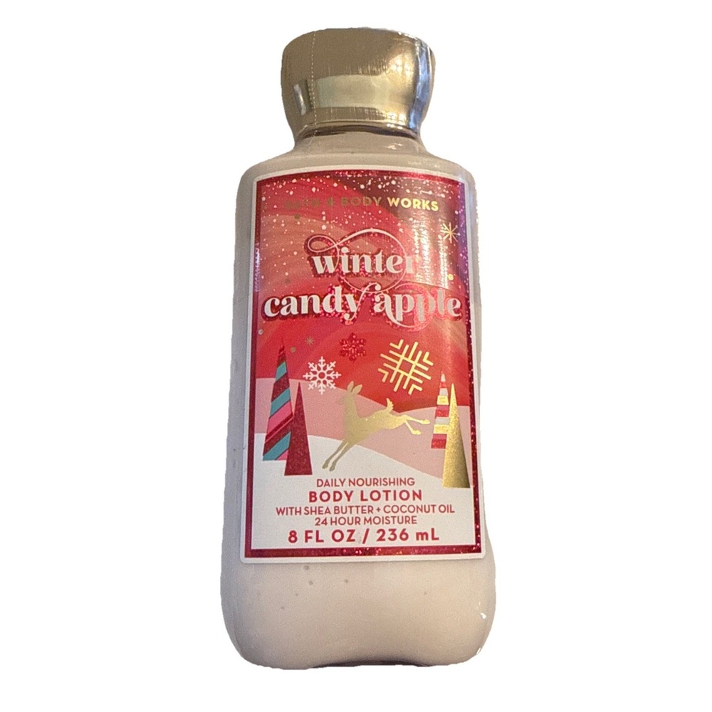 Bath and Body Works WINTER CANDY APPLE  Body Lotion 8 fl‎ oz /236mL *NEW*